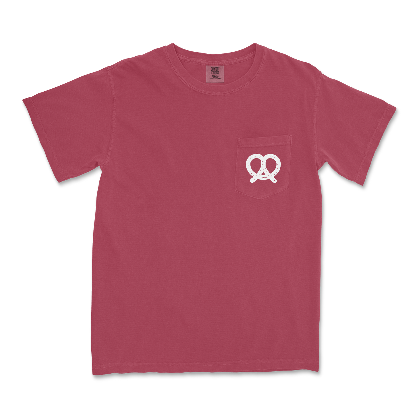 Oktoberfest Pretzel Pocket Tee - Brick