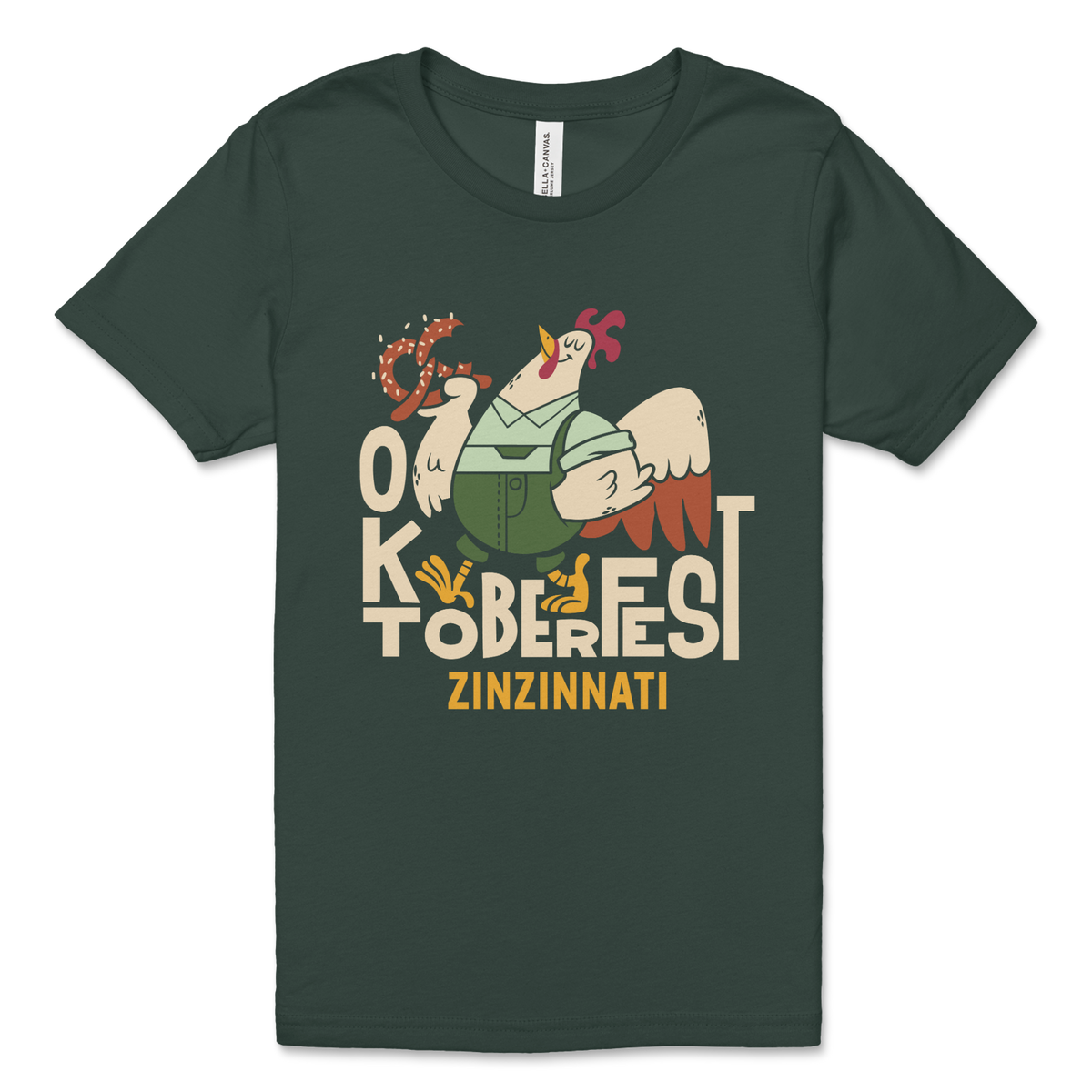 Green Chicken Youth Tee — front