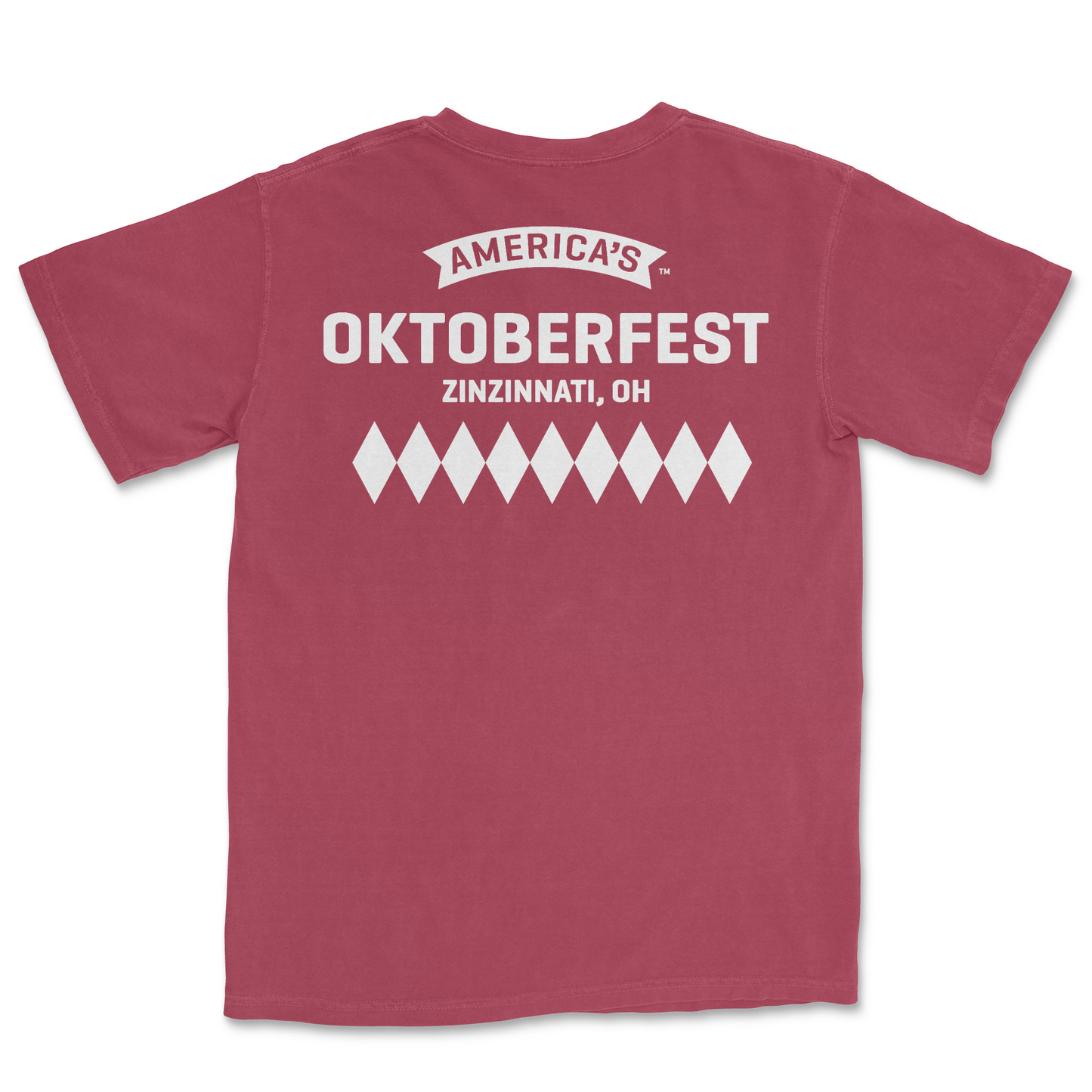 Oktoberfest Pretzel Pocket Tee - Brick