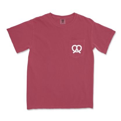 Oktoberfest Pretzel Pocket Tee - Brick