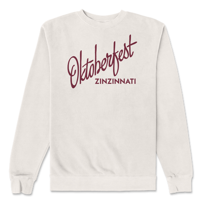 Oktoberfest Script Crewneck - Ivory
