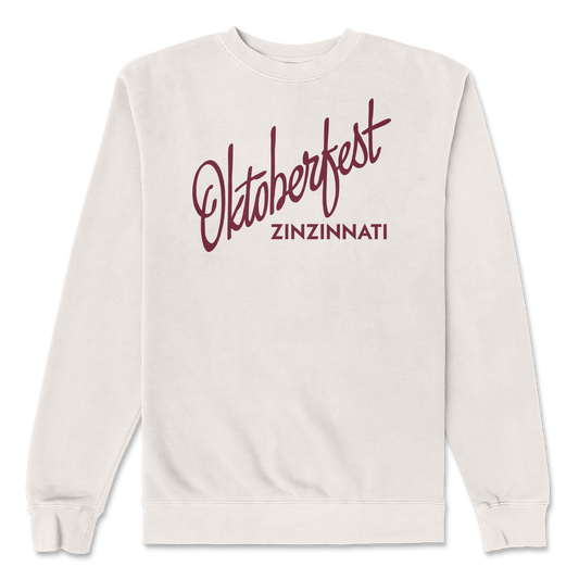 Oktoberfest Script Crewneck - Ivory