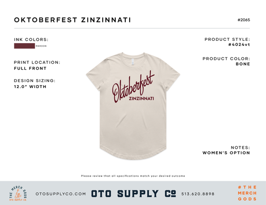 Oktoberfest Script Toddler and Onsie Tee - Ivory