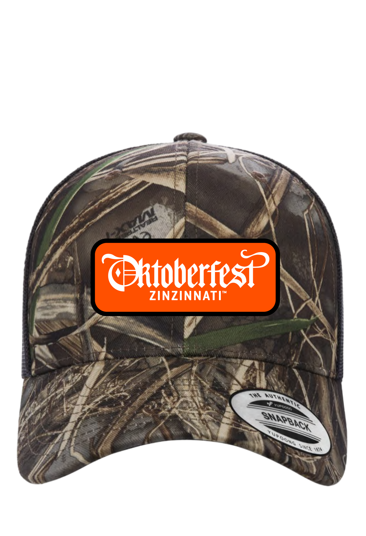 Camo Trucker Hat — front