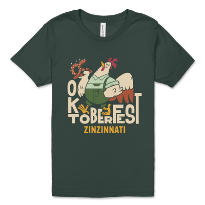 Green Chicken Youth Tee — front