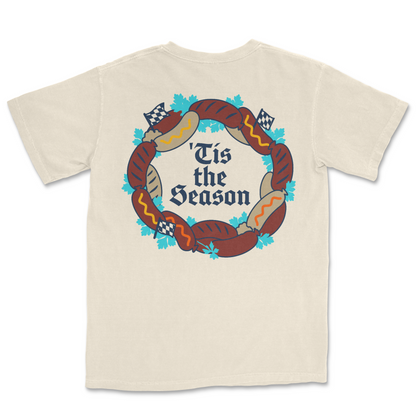 Sausage Wreath Tee — back