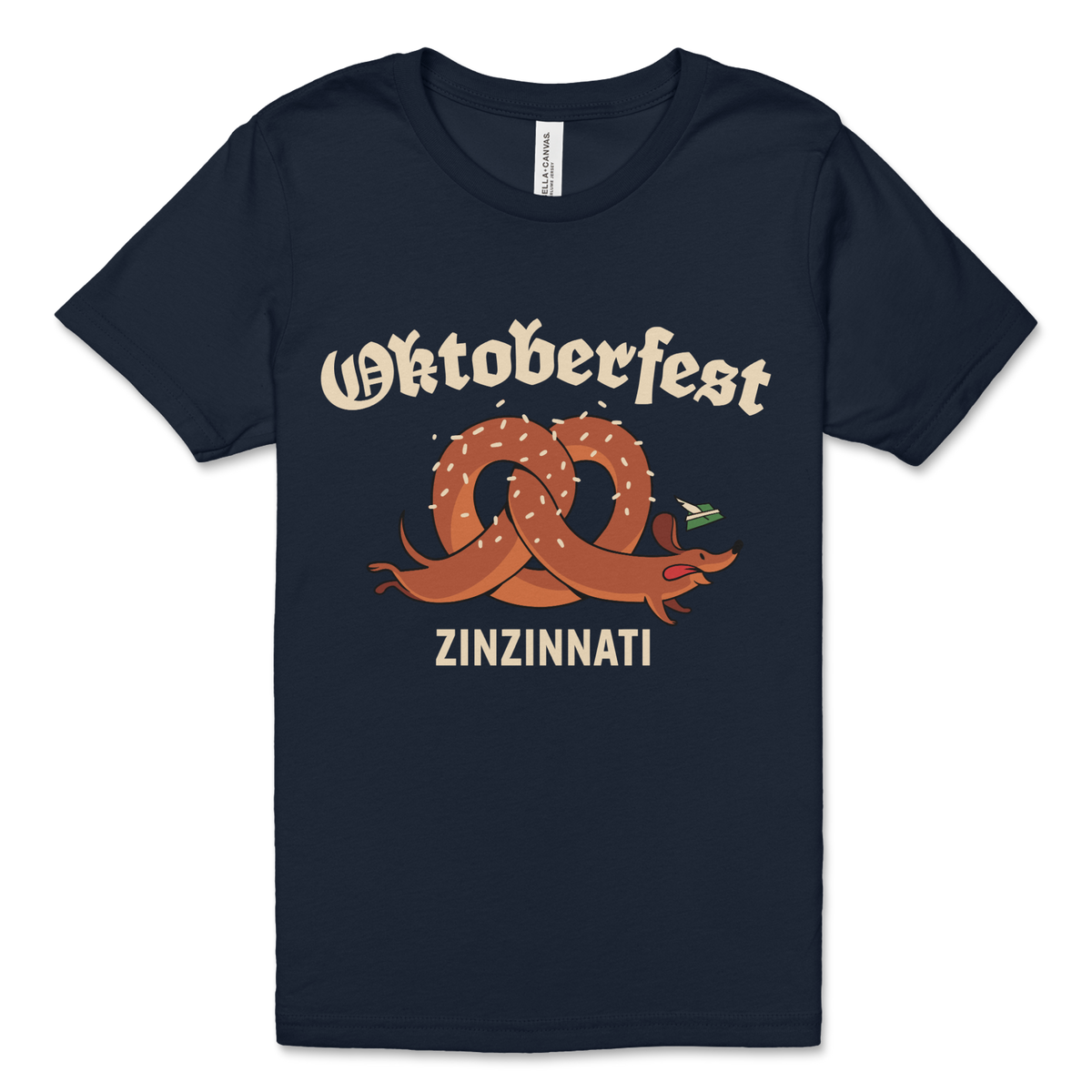 Wienerdog Pretzel Youth Tee — front